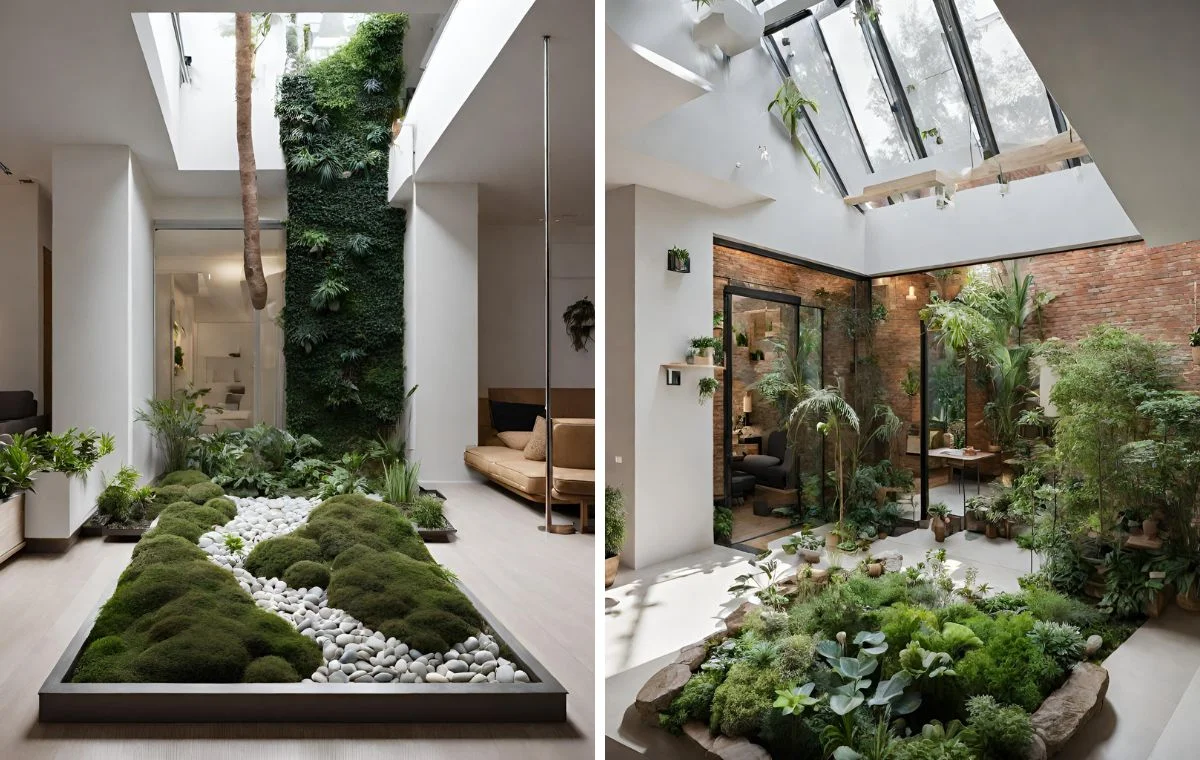 Conceptual Winter Gardens created by Artificial Intelligence. AI by Canva
