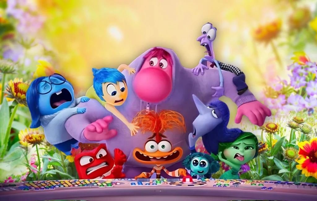 Inside Out Characters in the Garden