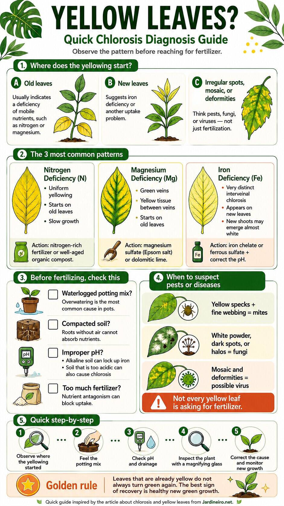 Quick guide to Yellow Leaves